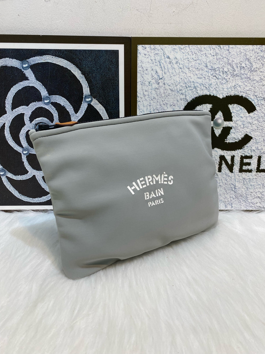 Hermes Canvas Gray H103198M-04