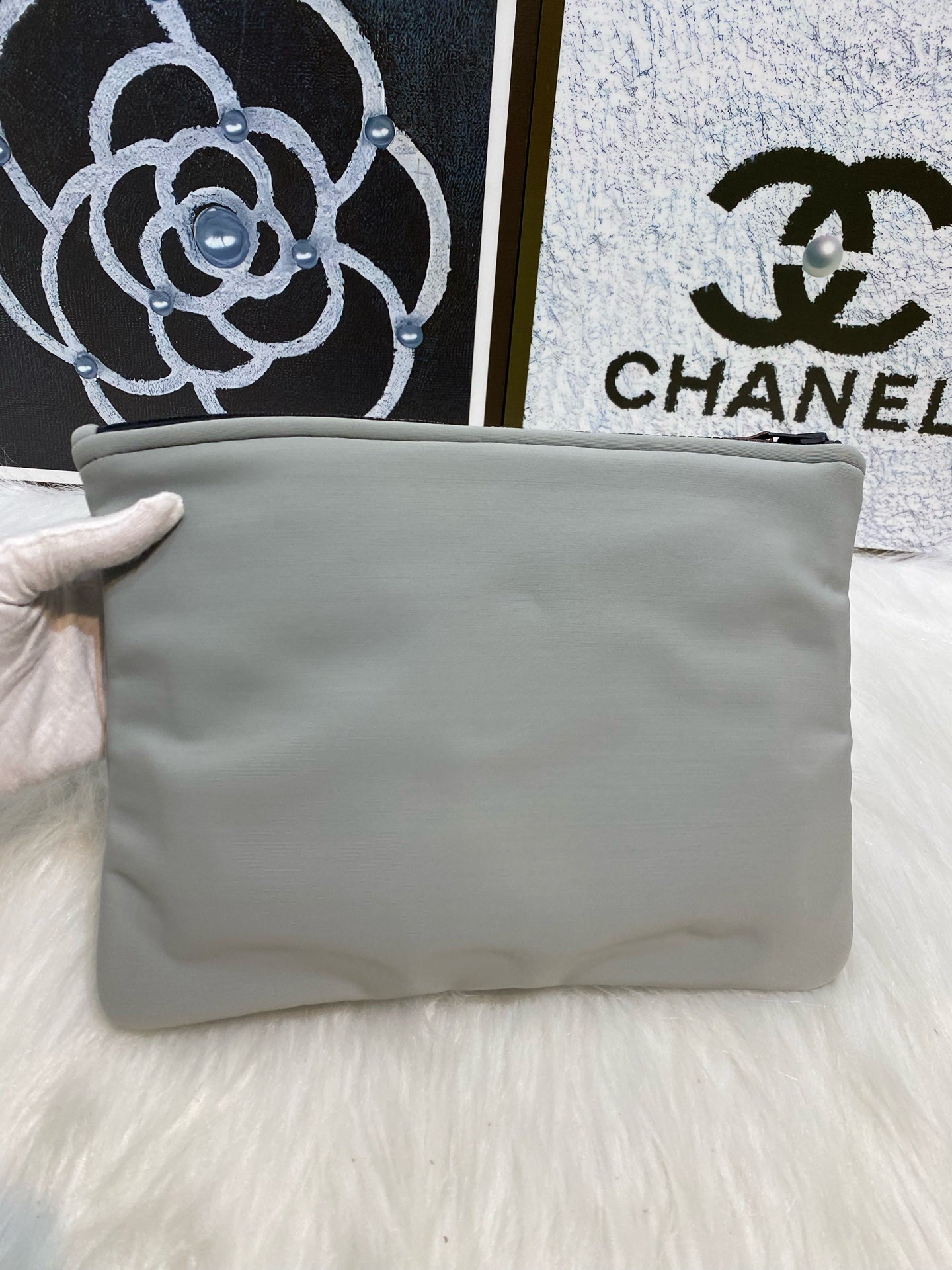 Hermes Canvas Gray H103198M-04