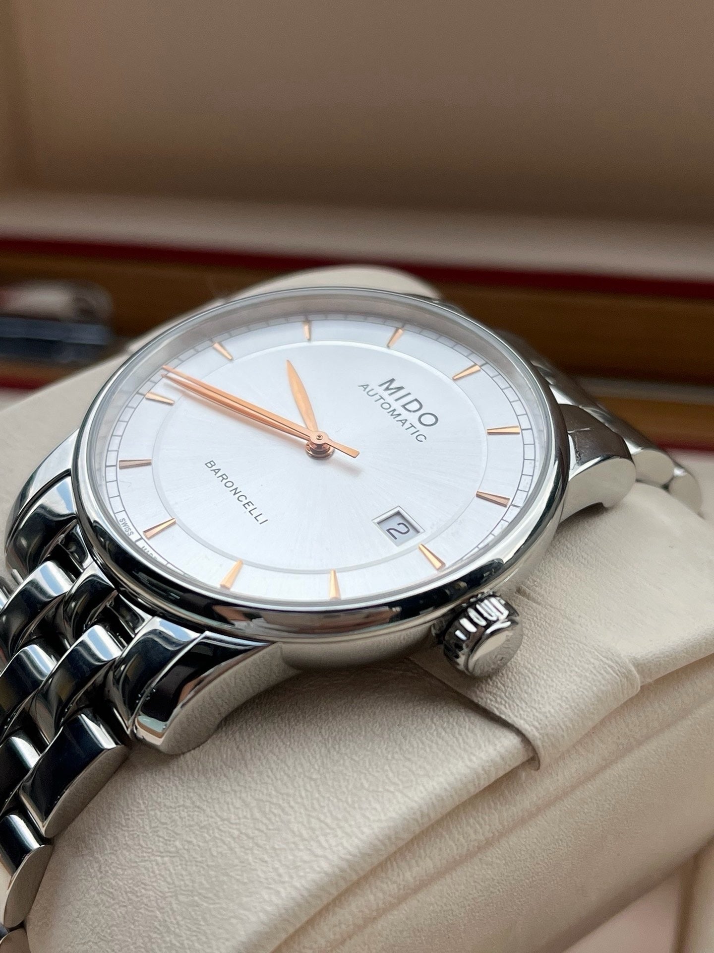 Mido Berenice Silver Automatic (self-winding) watch 38 millimeters M8600.4.10.1