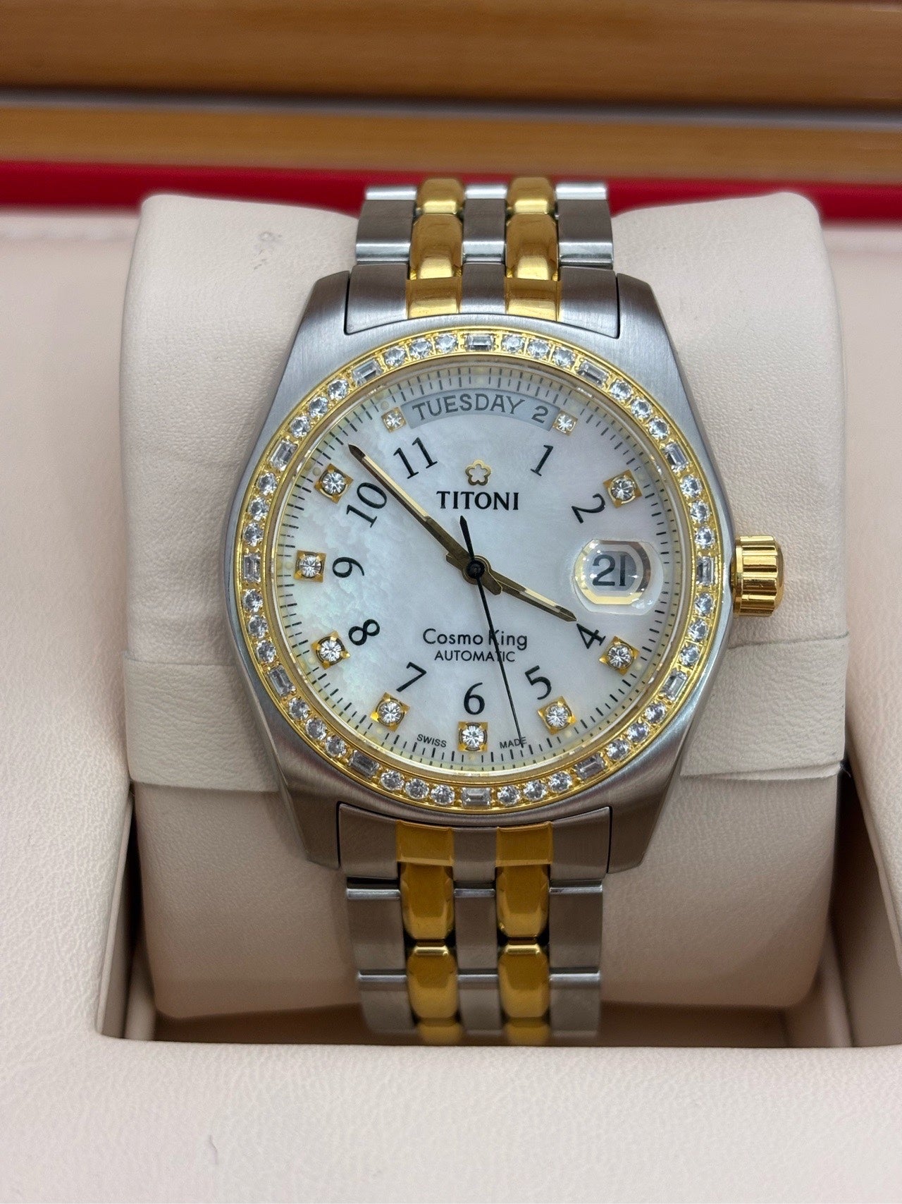 Rolex White Automatic (self-winding) watch