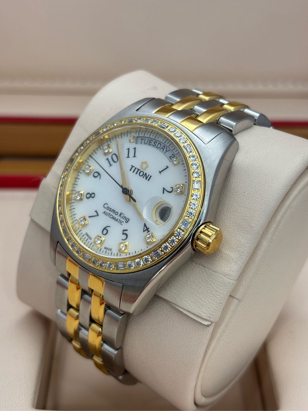 Rolex White Automatic (self-winding) watch