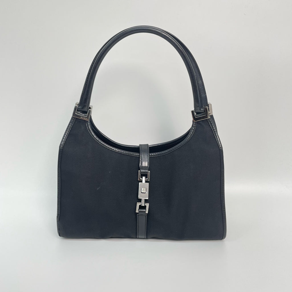 Gucci Canvas Black Shoulder Bag