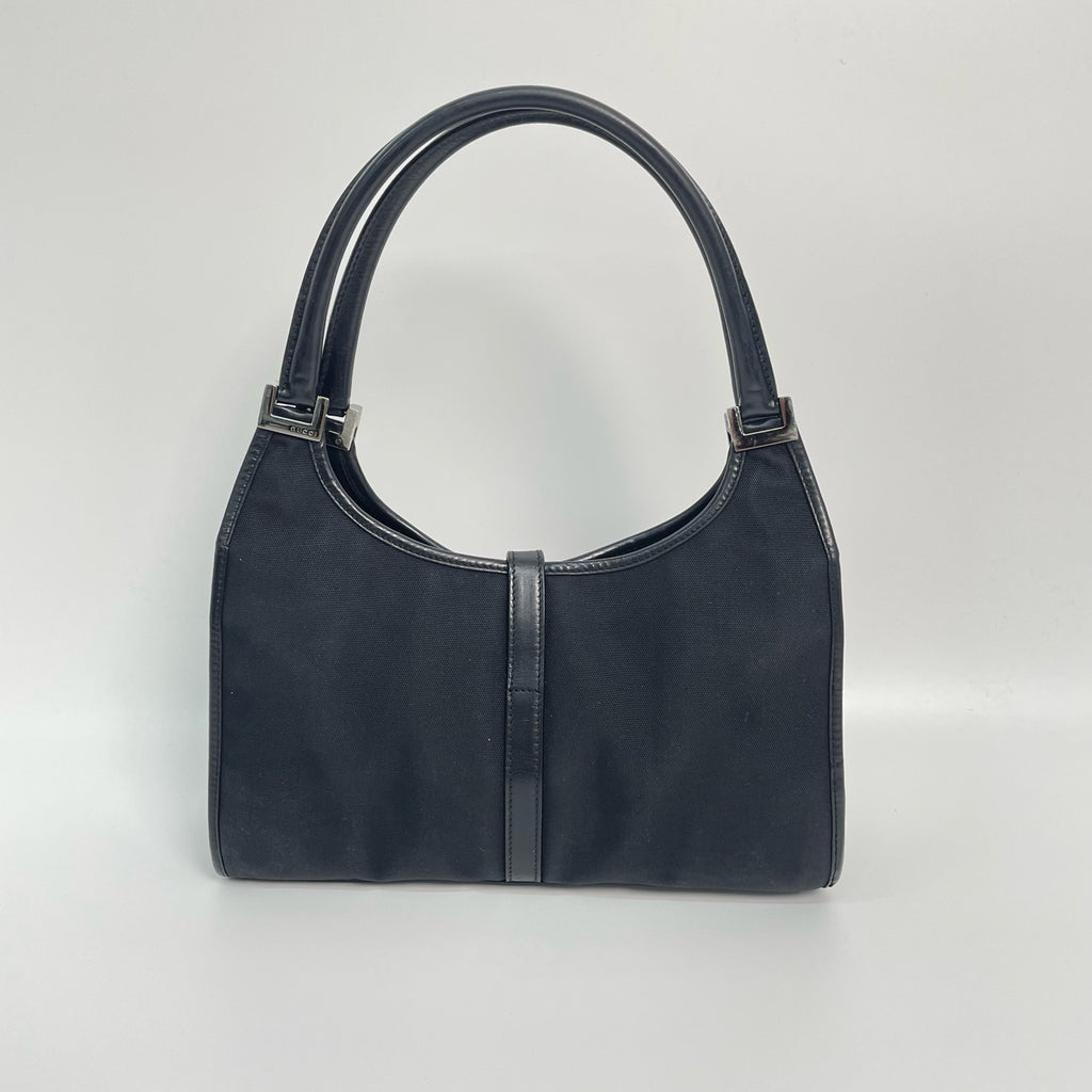 Gucci Canvas Black Shoulder Bag