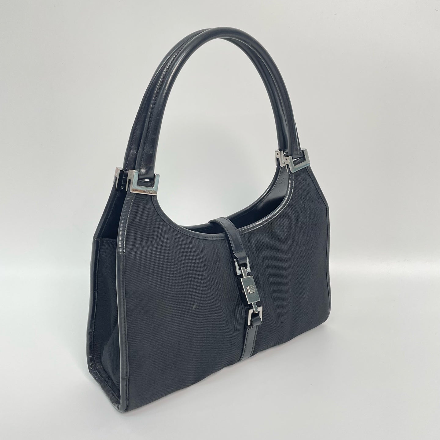 Gucci Canvas Black Shoulder Bag