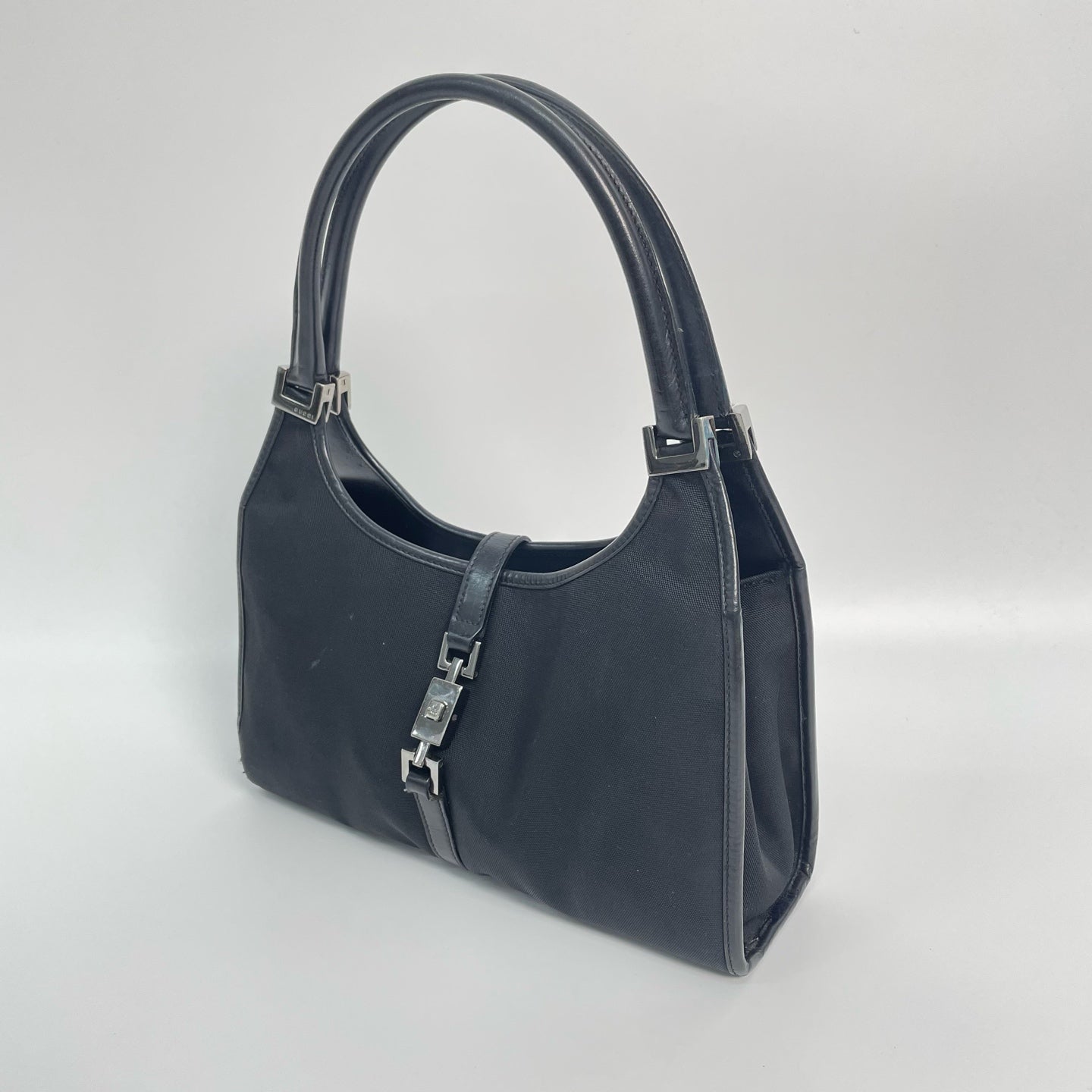 Gucci Canvas Black Shoulder Bag