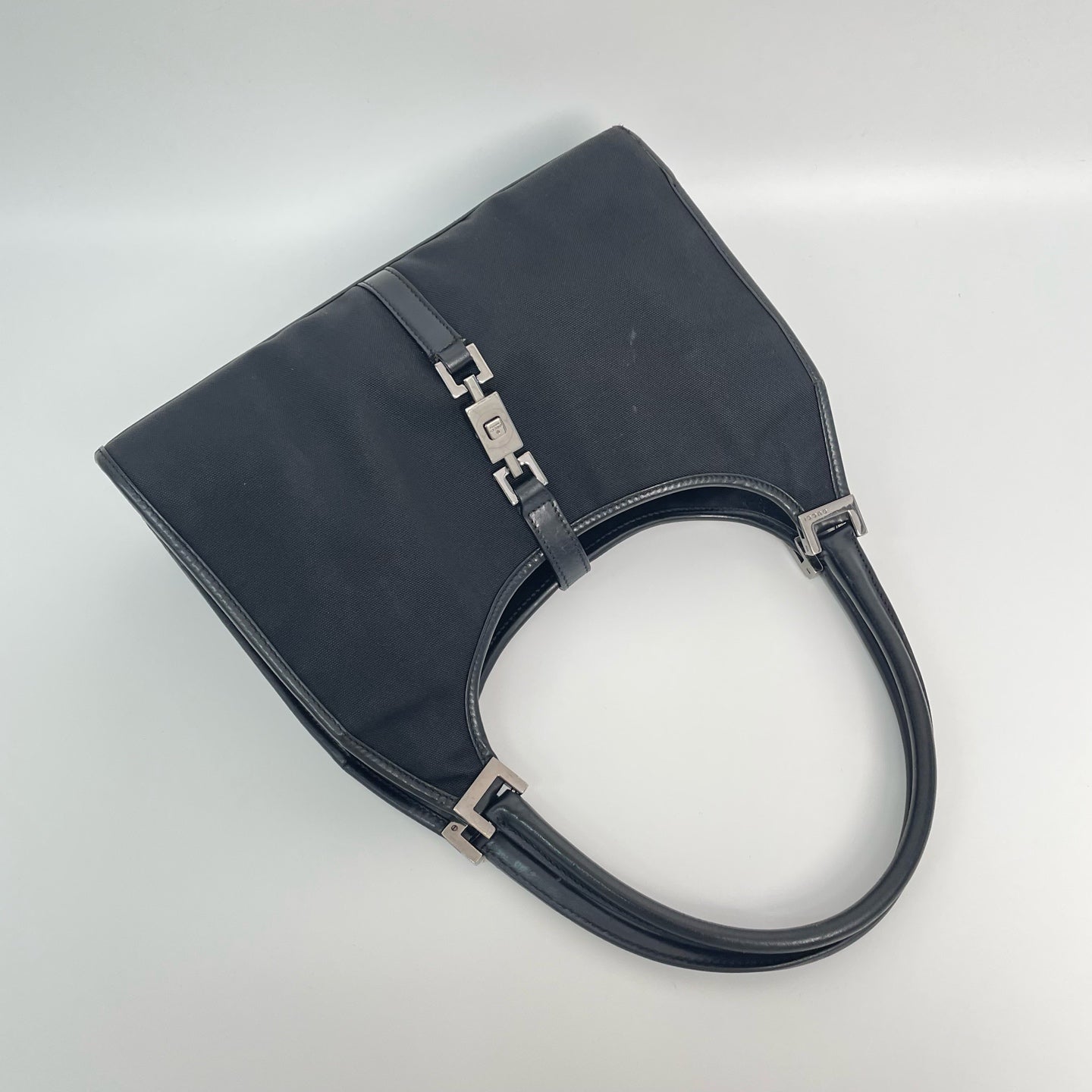 Gucci Canvas Black Shoulder Bag
