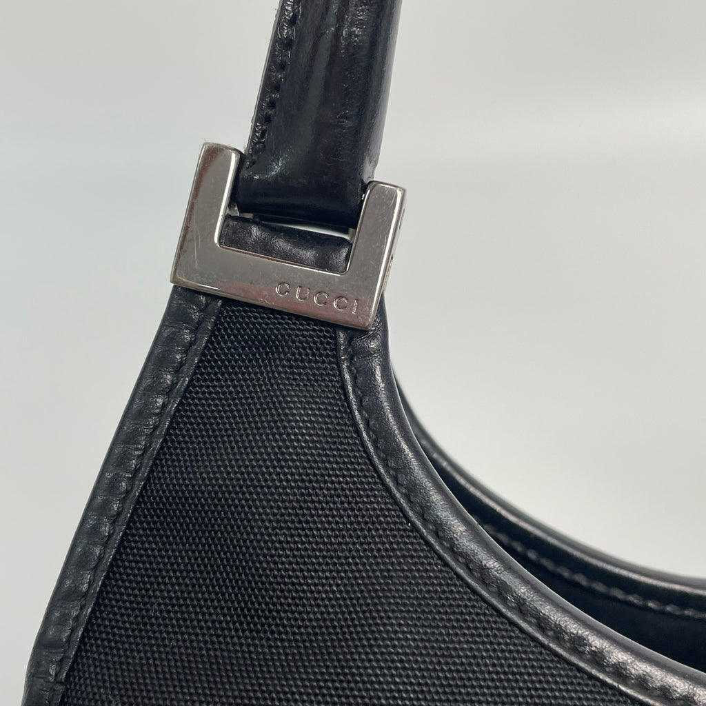Gucci Canvas Black Shoulder Bag