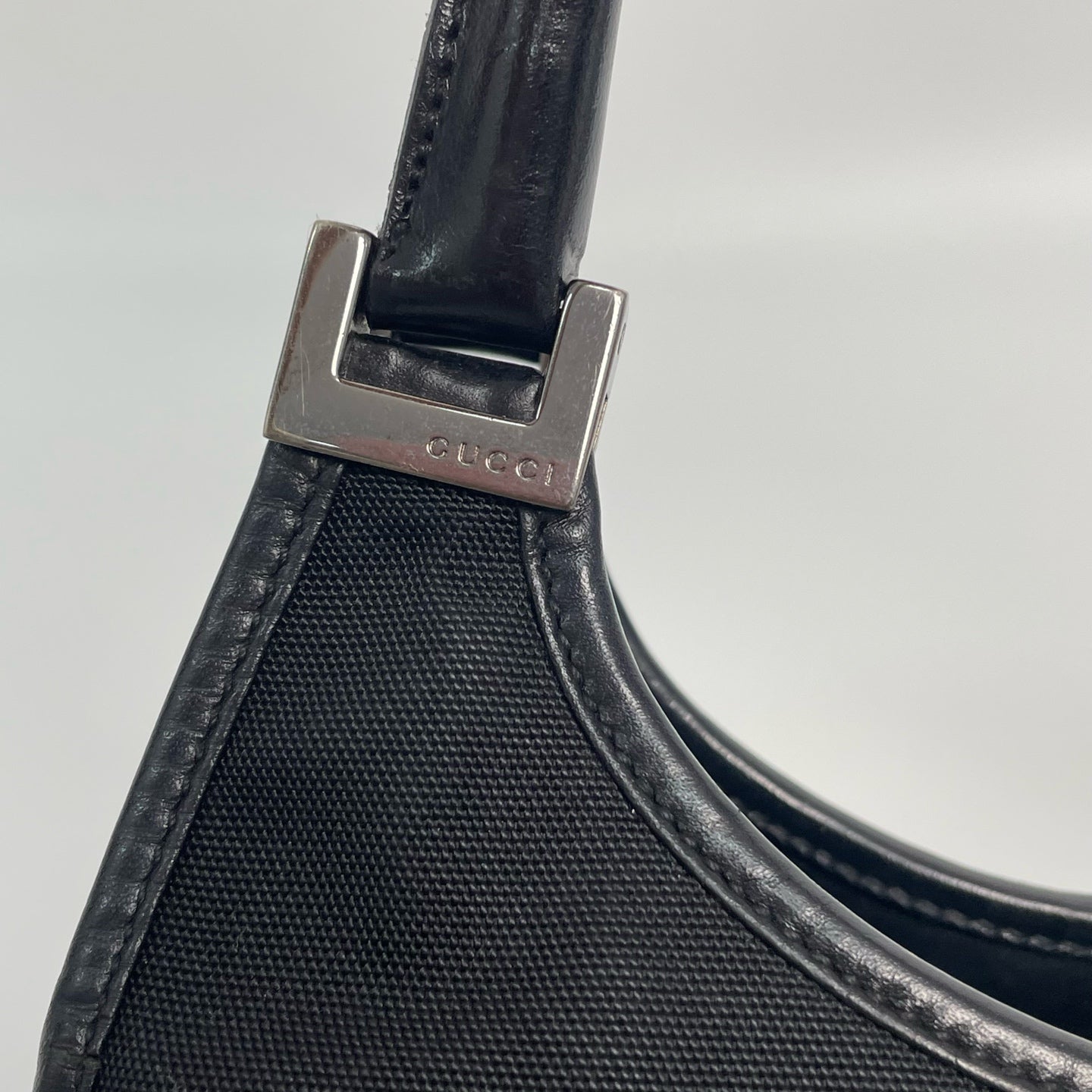 Gucci Canvas Black Shoulder Bag