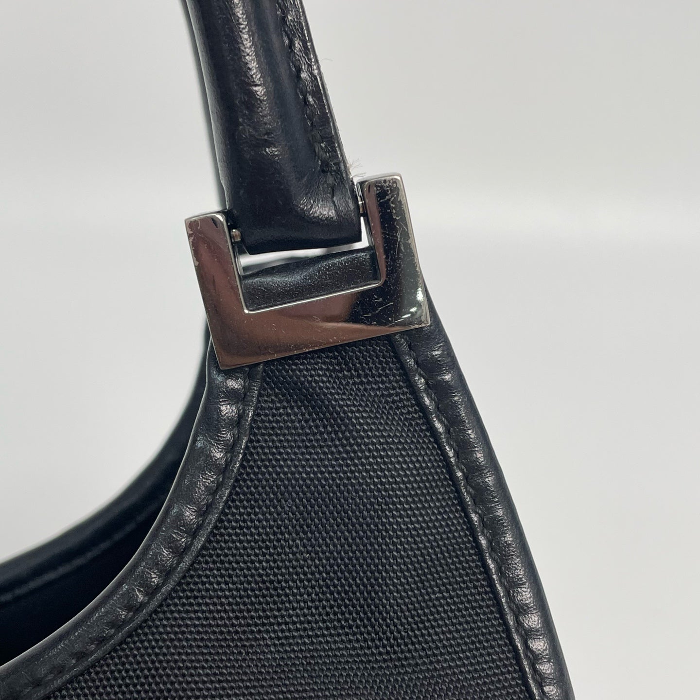 Gucci Canvas Black Shoulder Bag
