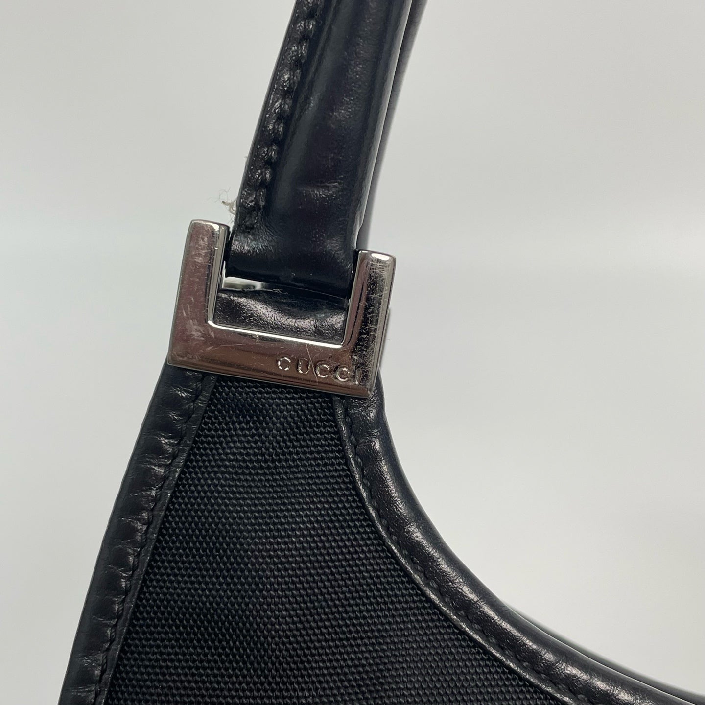 Gucci Canvas Black Shoulder Bag