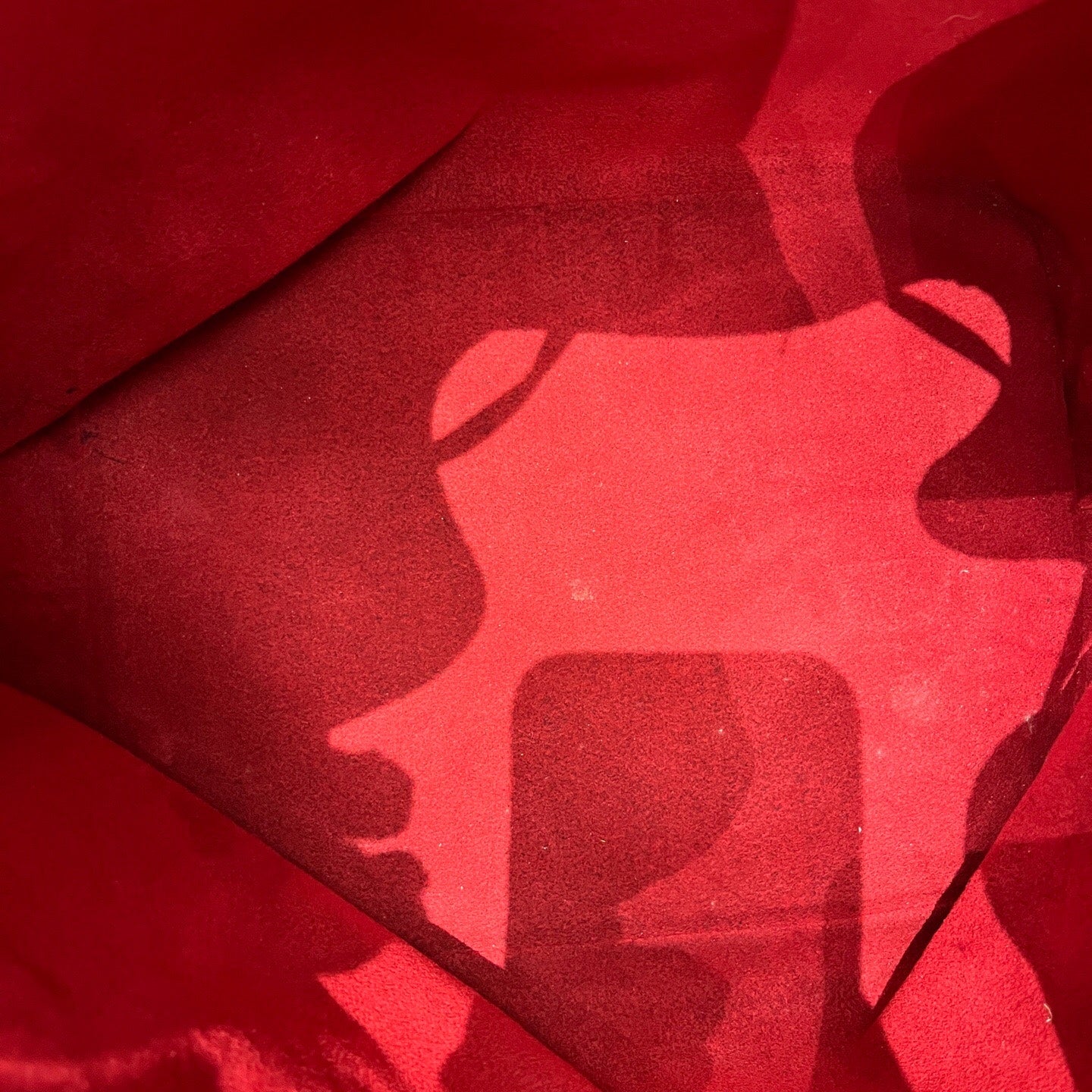 Louis Vuitton Red Bucket & Drawstring Bag