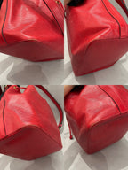 Louis Vuitton Red Bucket & Drawstring Bag