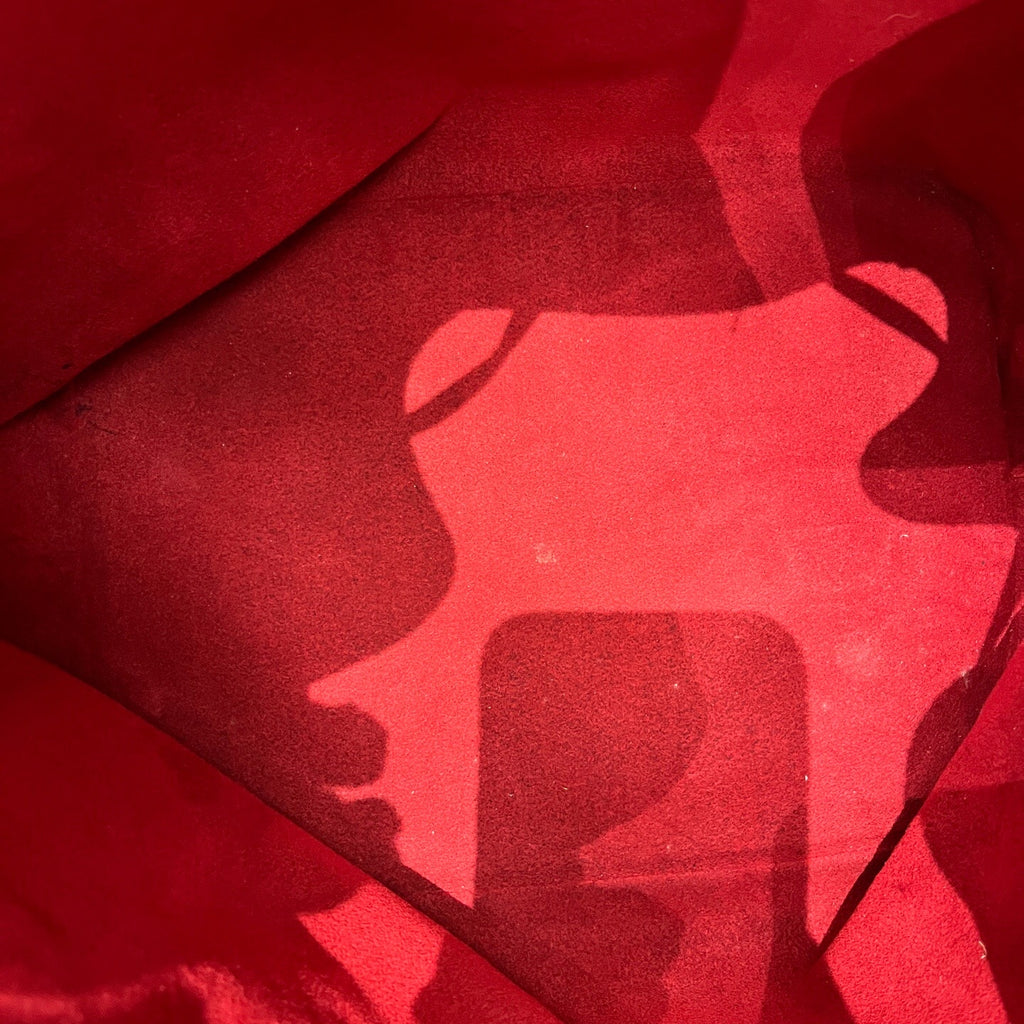 Louis Vuitton Red Bucket & Drawstring Bag