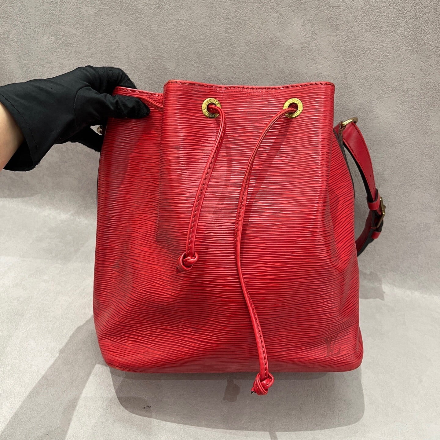 Louis Vuitton Red Bucket & Drawstring Bag