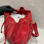Louis Vuitton Red Bucket & Drawstring Bag