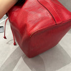 Louis Vuitton Red Bucket & Drawstring Bag