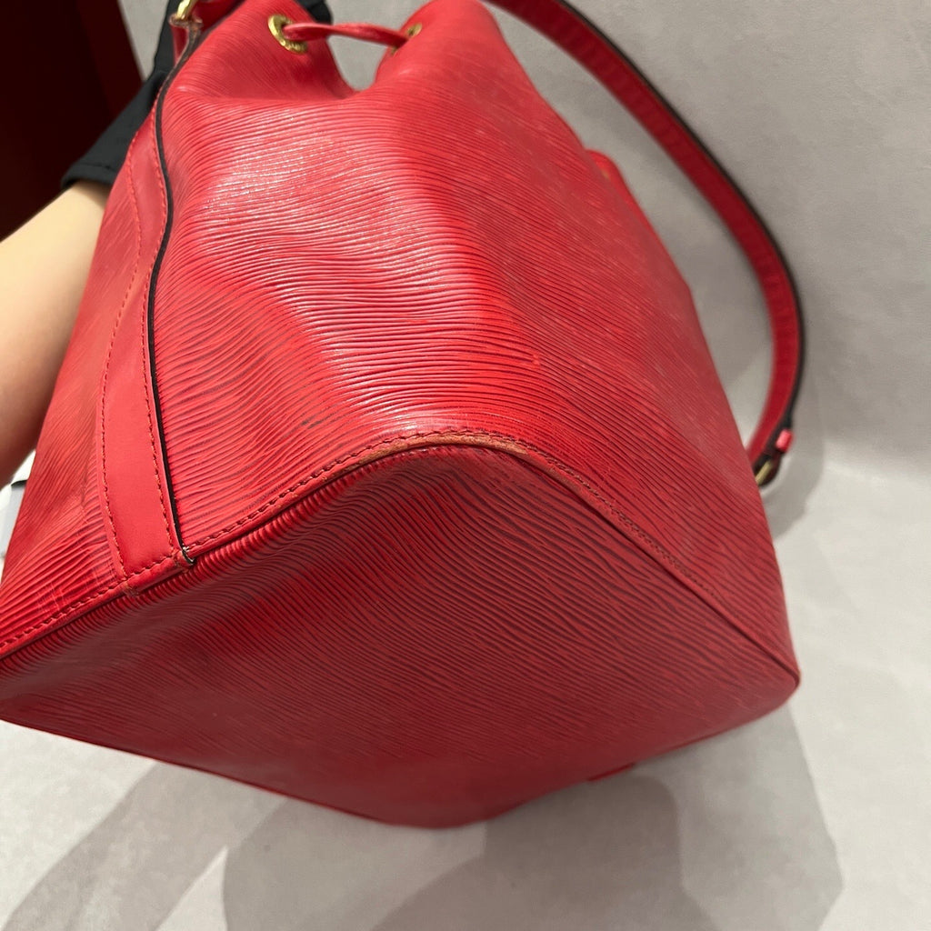 Louis Vuitton Red Bucket & Drawstring Bag