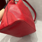 Louis Vuitton Red Bucket & Drawstring Bag