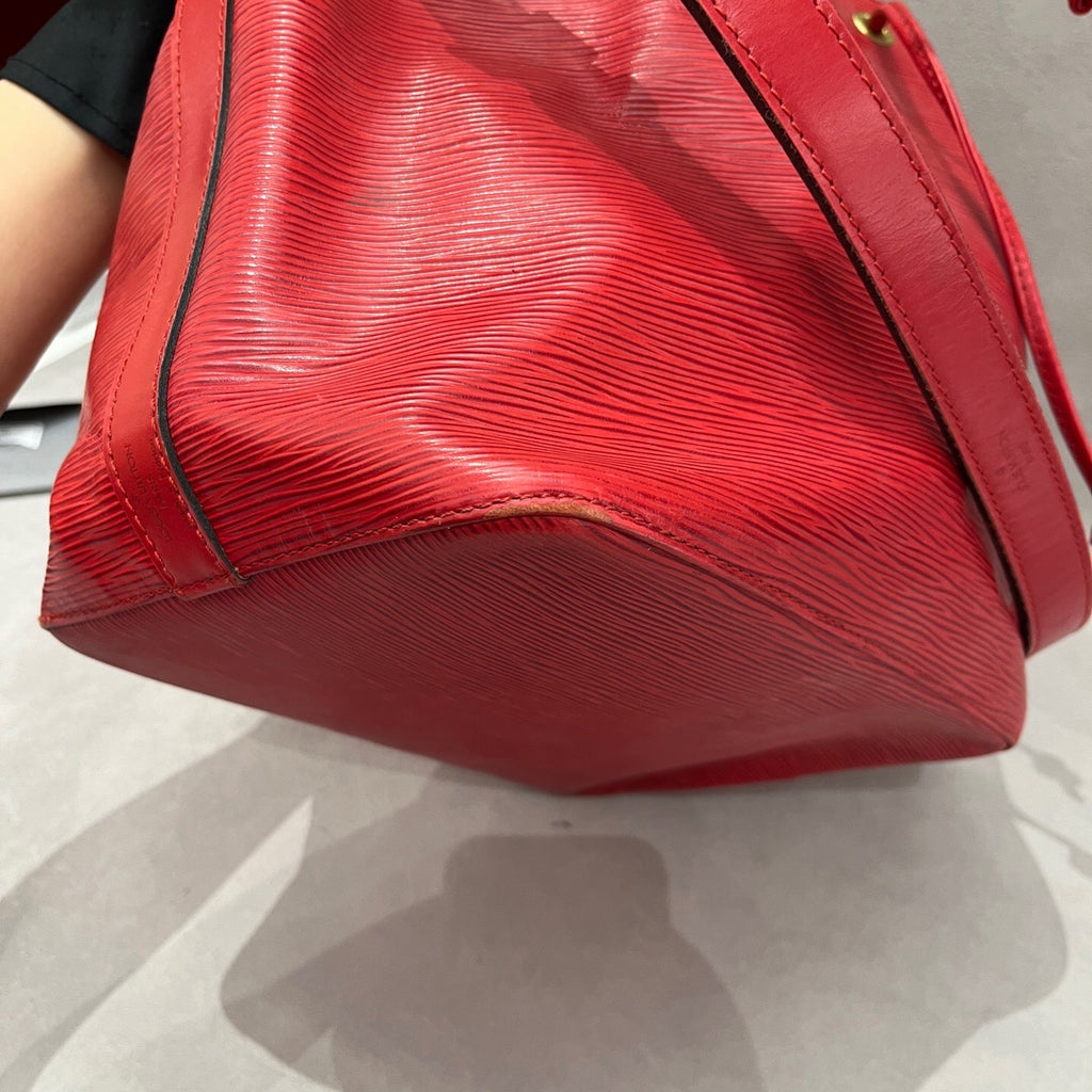Louis Vuitton Red Bucket & Drawstring Bag