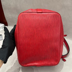 Louis Vuitton Red Bucket & Drawstring Bag