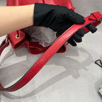 Louis Vuitton Red Bucket & Drawstring Bag