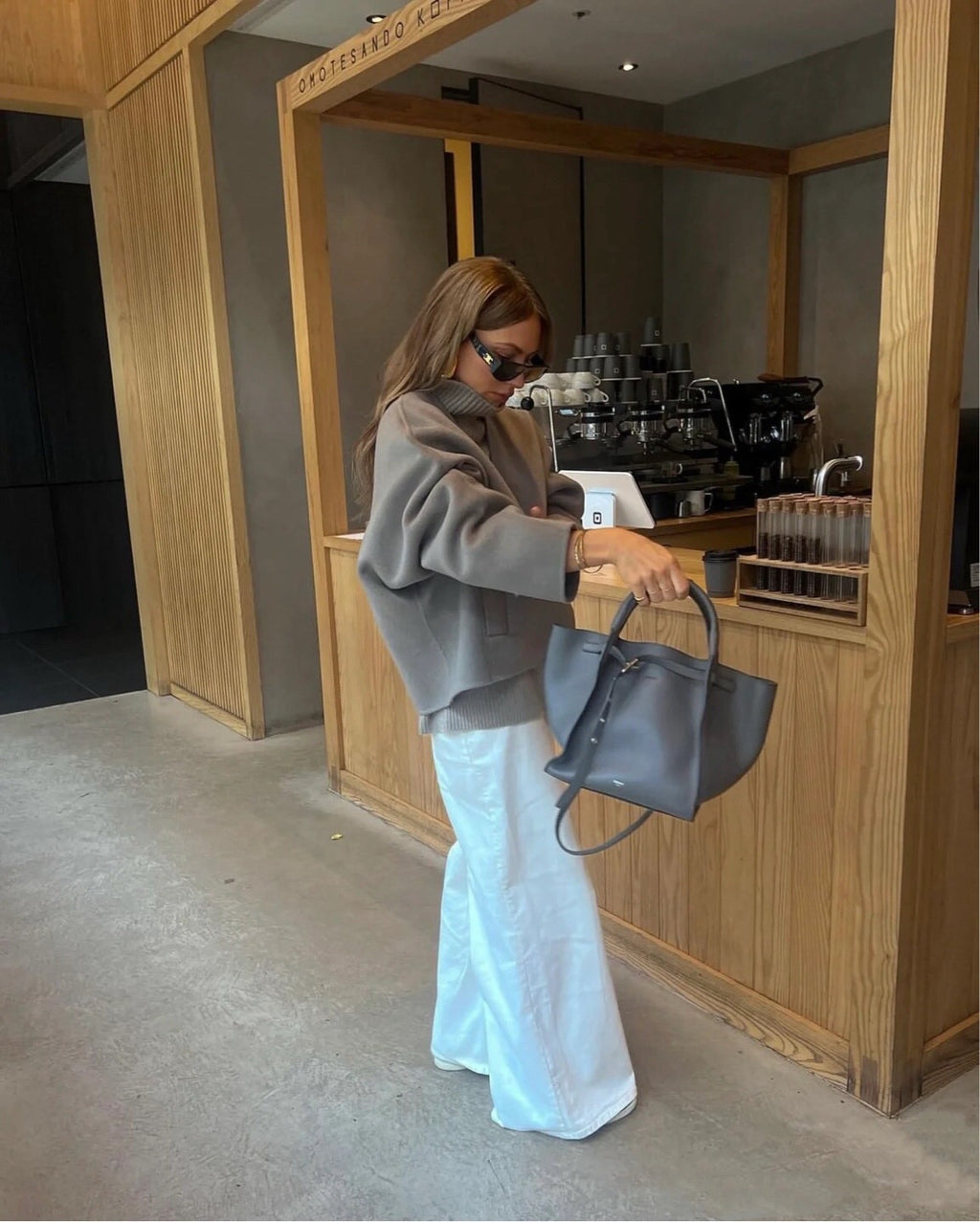 Celine (Unknown) Gray Satchel 189313A4T.09GM