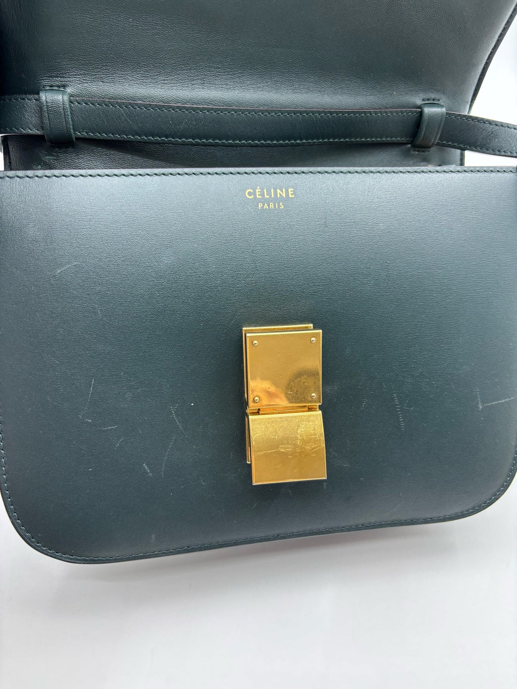 Celine Leather Shoulder Bag