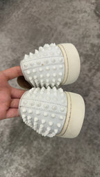 Christian Louboutin White Loafers 42 .5