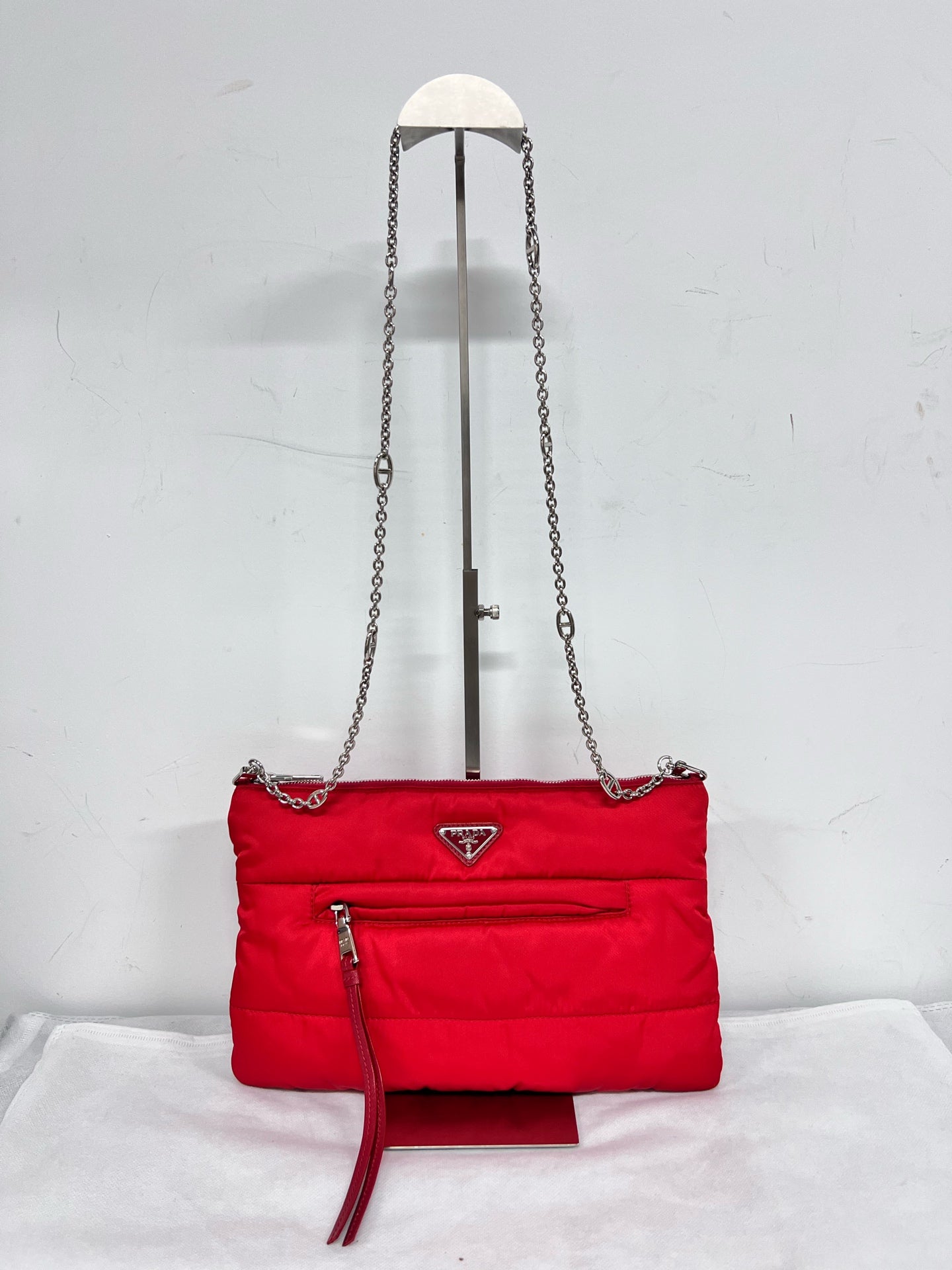 Prada Red Clutch