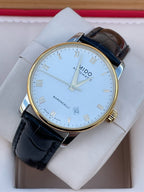 Mido Berenice Leather White Automatic (self-winding) watch 38 millimeters M8600.3.26.4