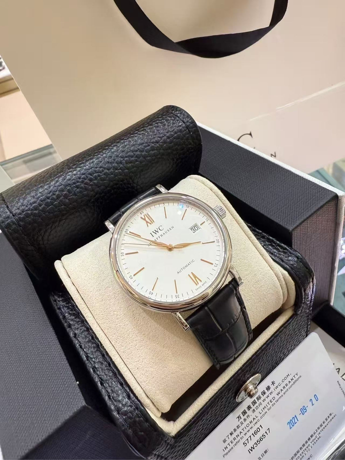 IWC Portofino Collection White Automatic (self-winding) watch 40 millimeters IW356517
