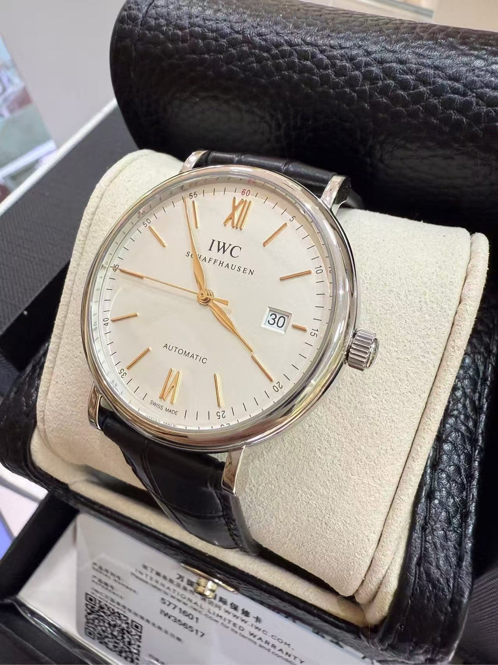 IWC Portofino Collection White Automatic (self-winding) watch 40 millimeters IW356517