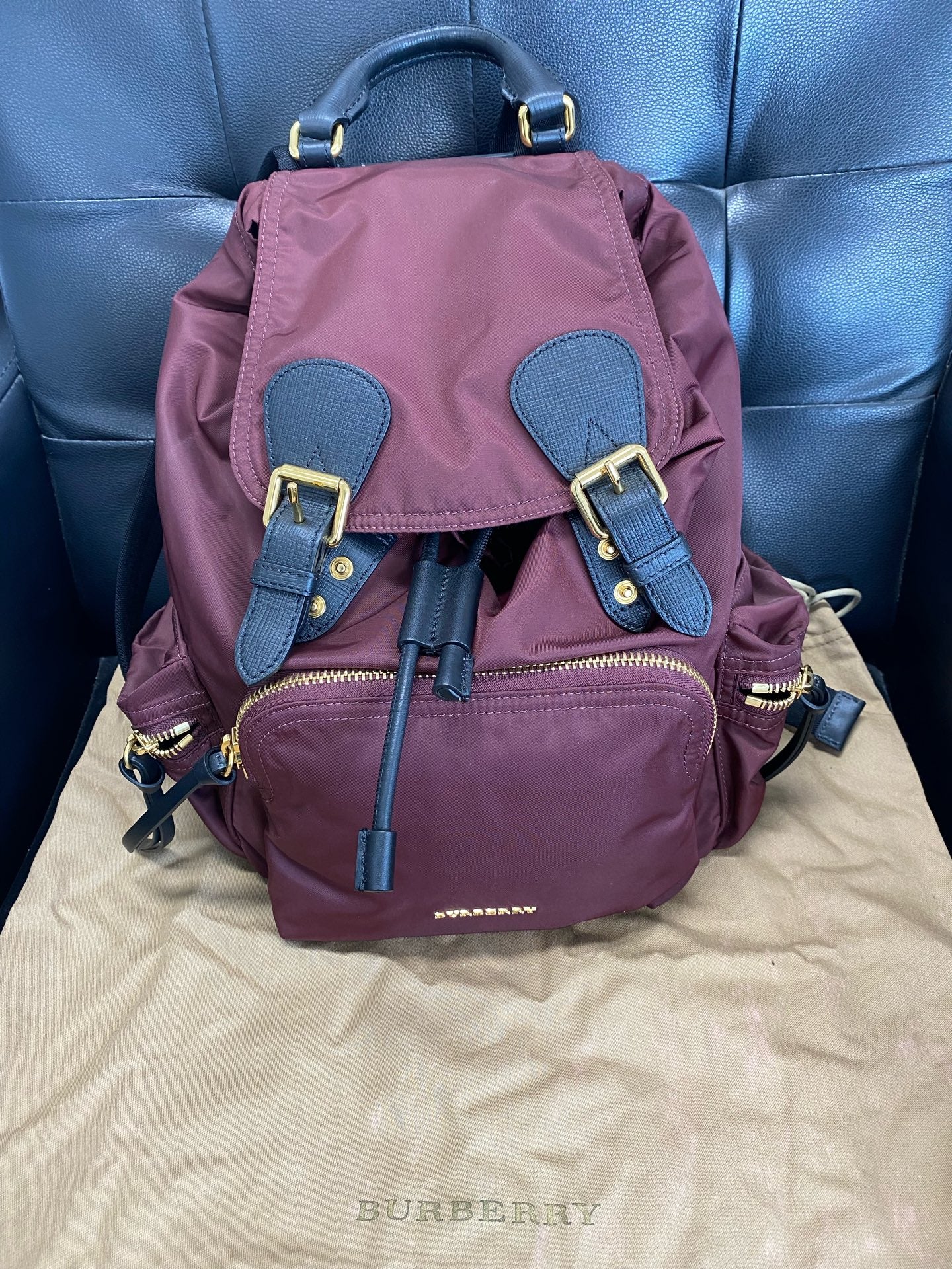 Burberry Cordura Red Backpack 40166211