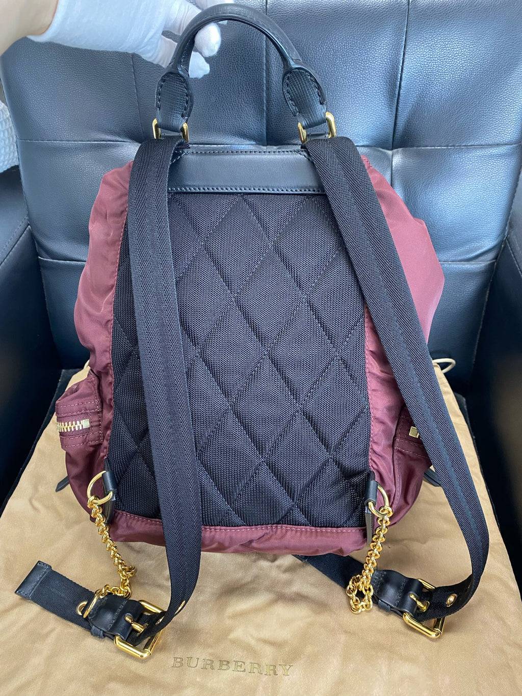 Burberry Cordura Red Backpack 40166211