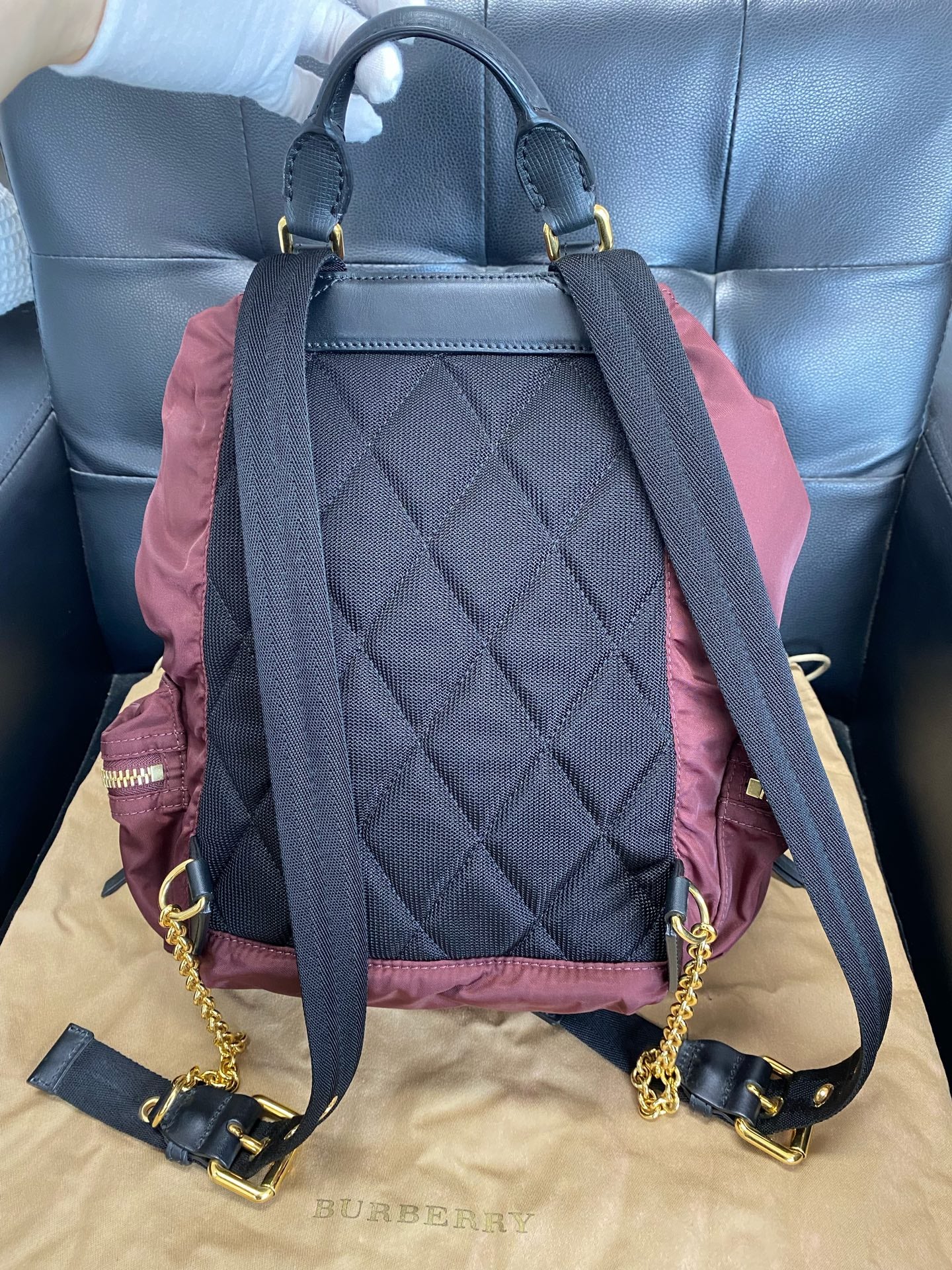 Burberry Cordura Red Backpack 40166211
