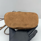 Miu Miu Alcantara Brown Bucket & Drawstring Bag
