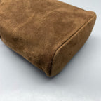 Miu Miu Alcantara Brown Bucket & Drawstring Bag