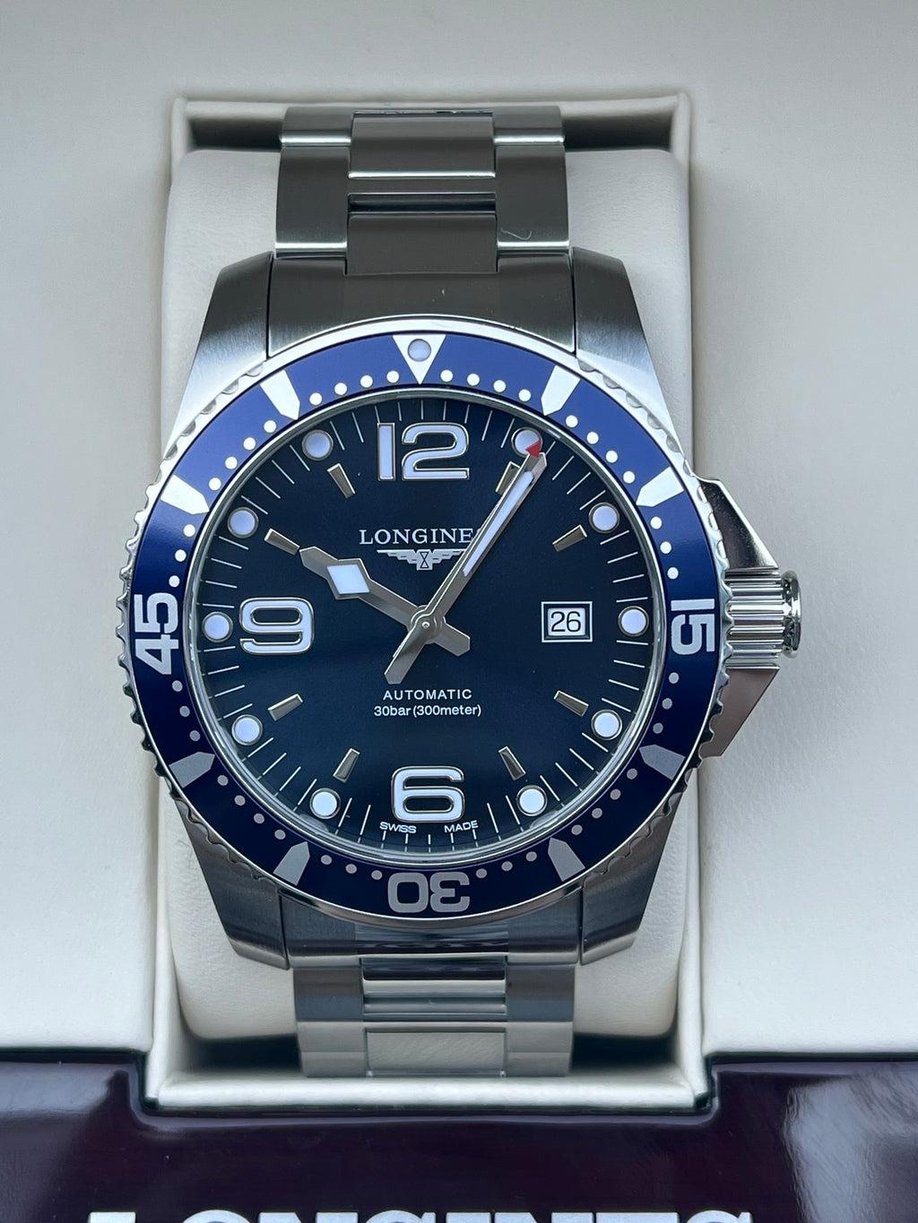 Longines Conquest Diving Series Blue Mechanical watch L3.841.4.96.6