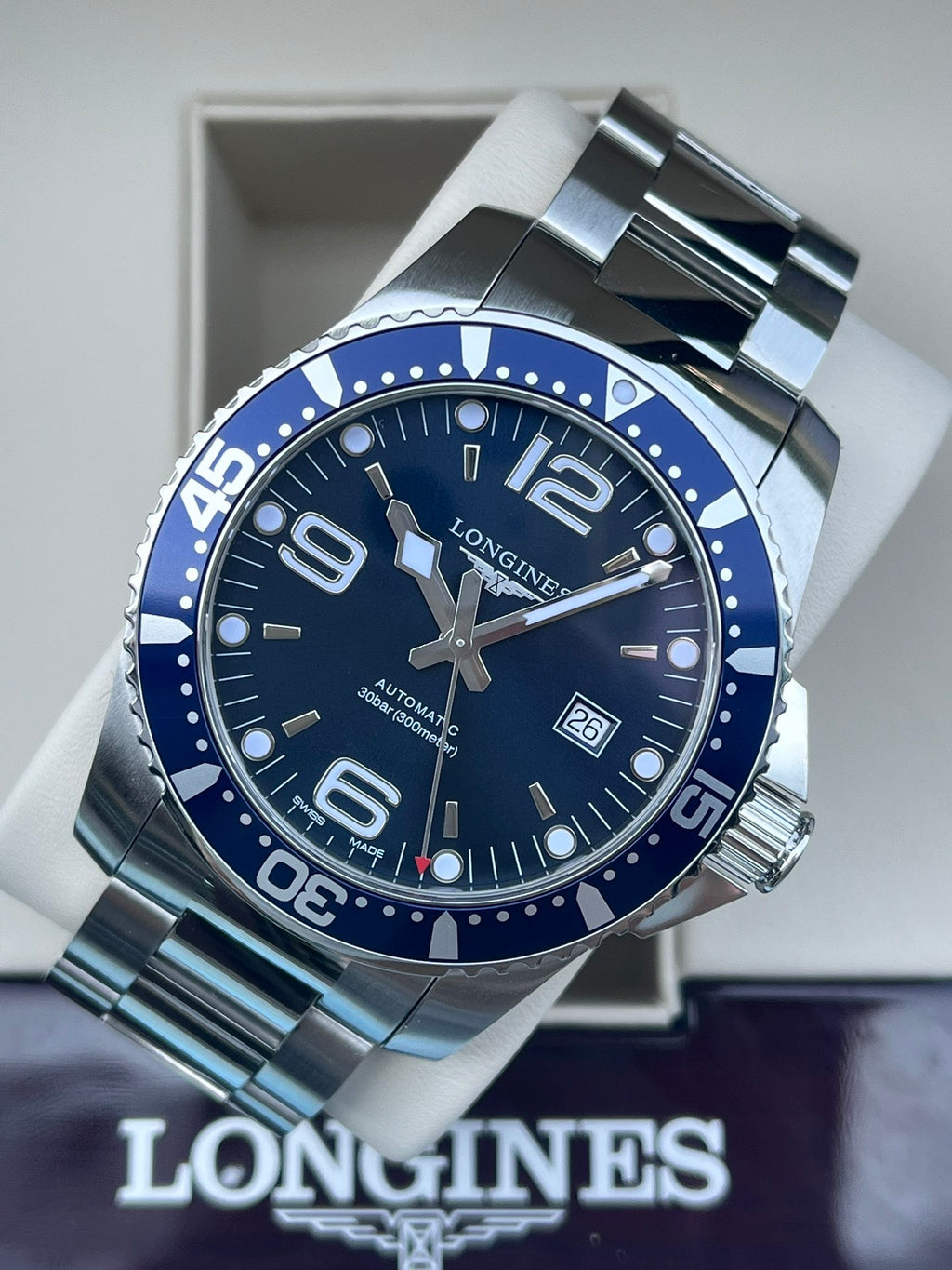Longines Conquest Diving Series Blue Mechanical watch L3.841.4.96.6