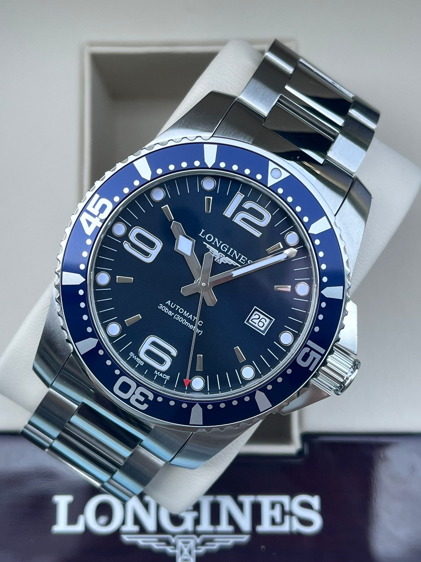 Longines Conquest Diving Series Blue Mechanical watch L3.841.4.96.6