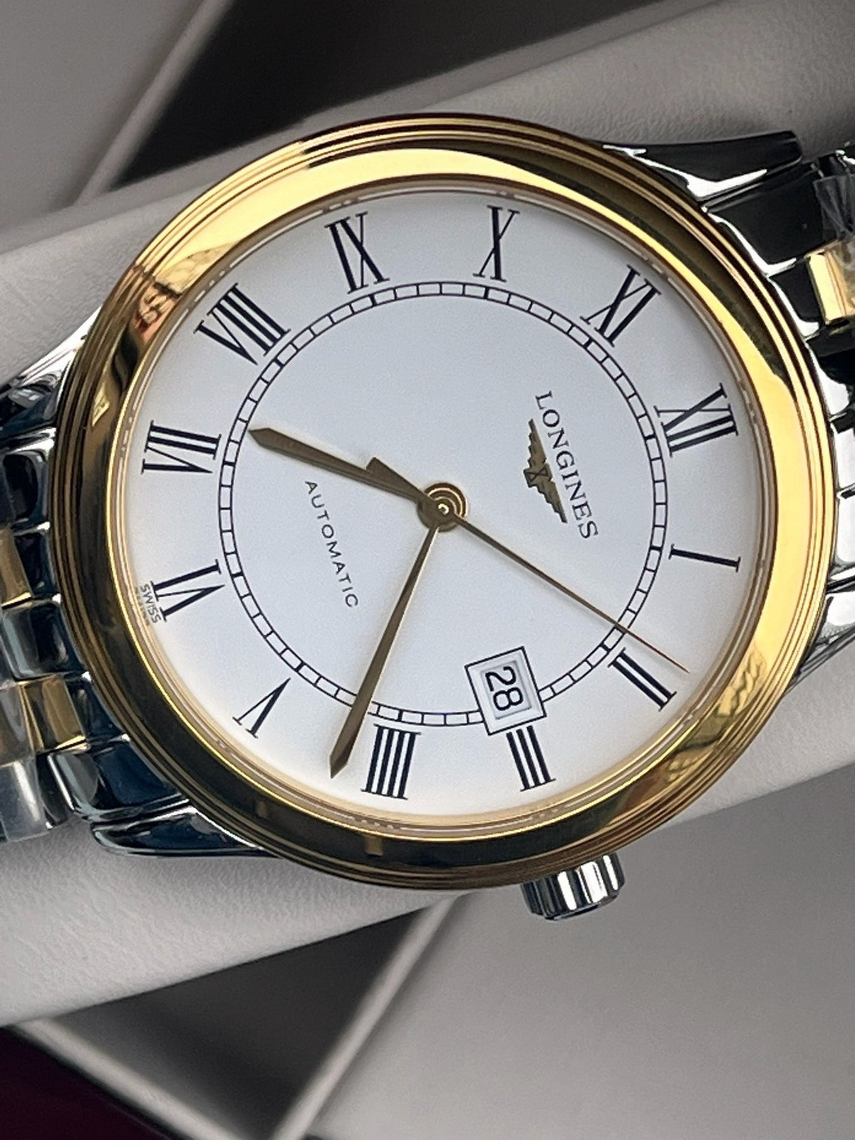 Longines Longines Military Flag Collection White Automatic (self-winding) watch 40.00mm L4.984.3.21.7