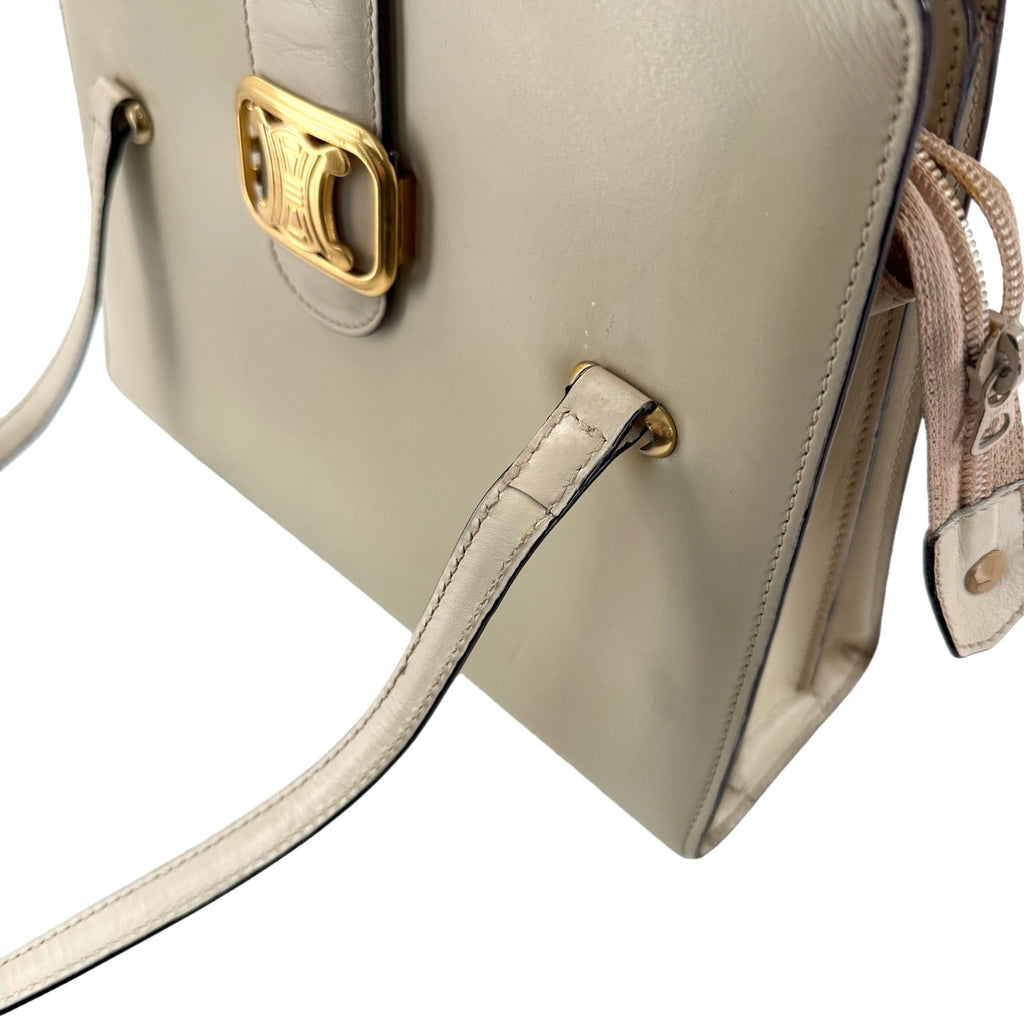 Celine White Shoulder Bag