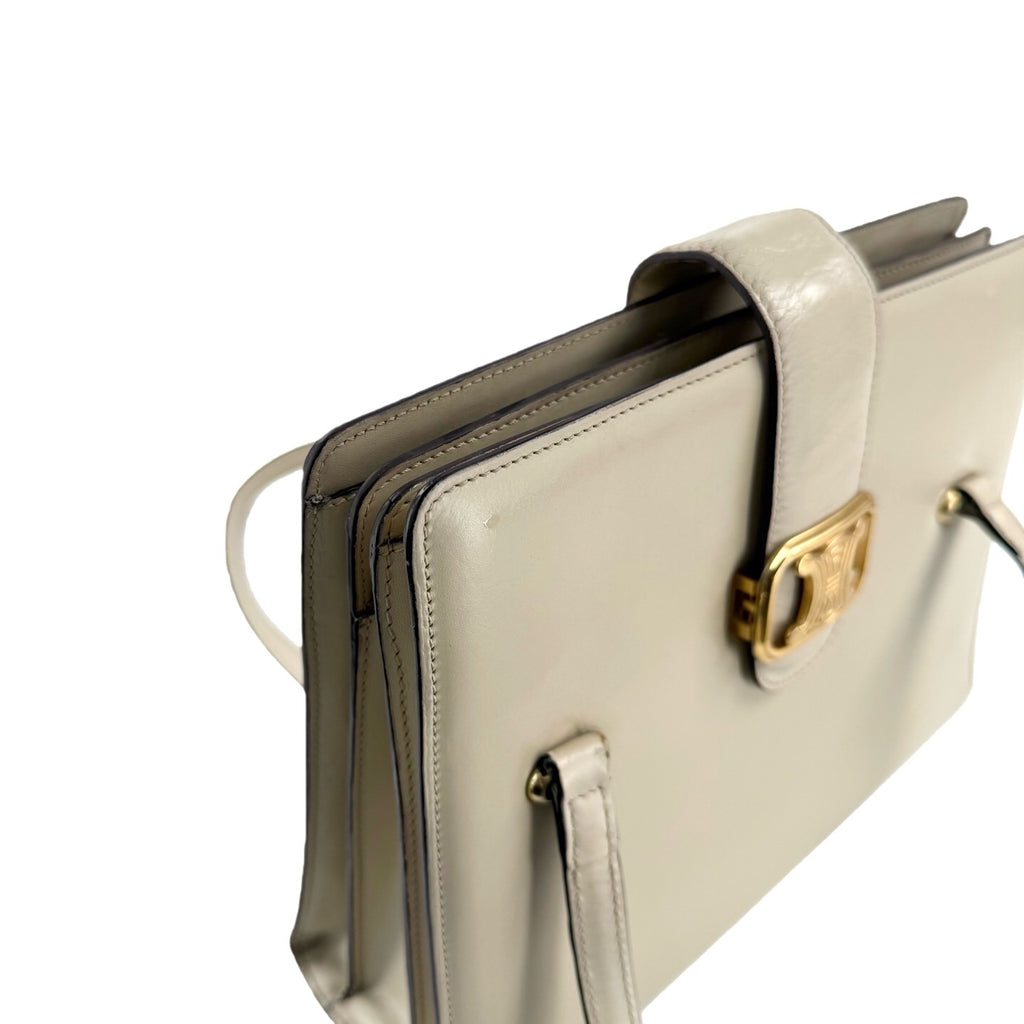 Celine White Shoulder Bag