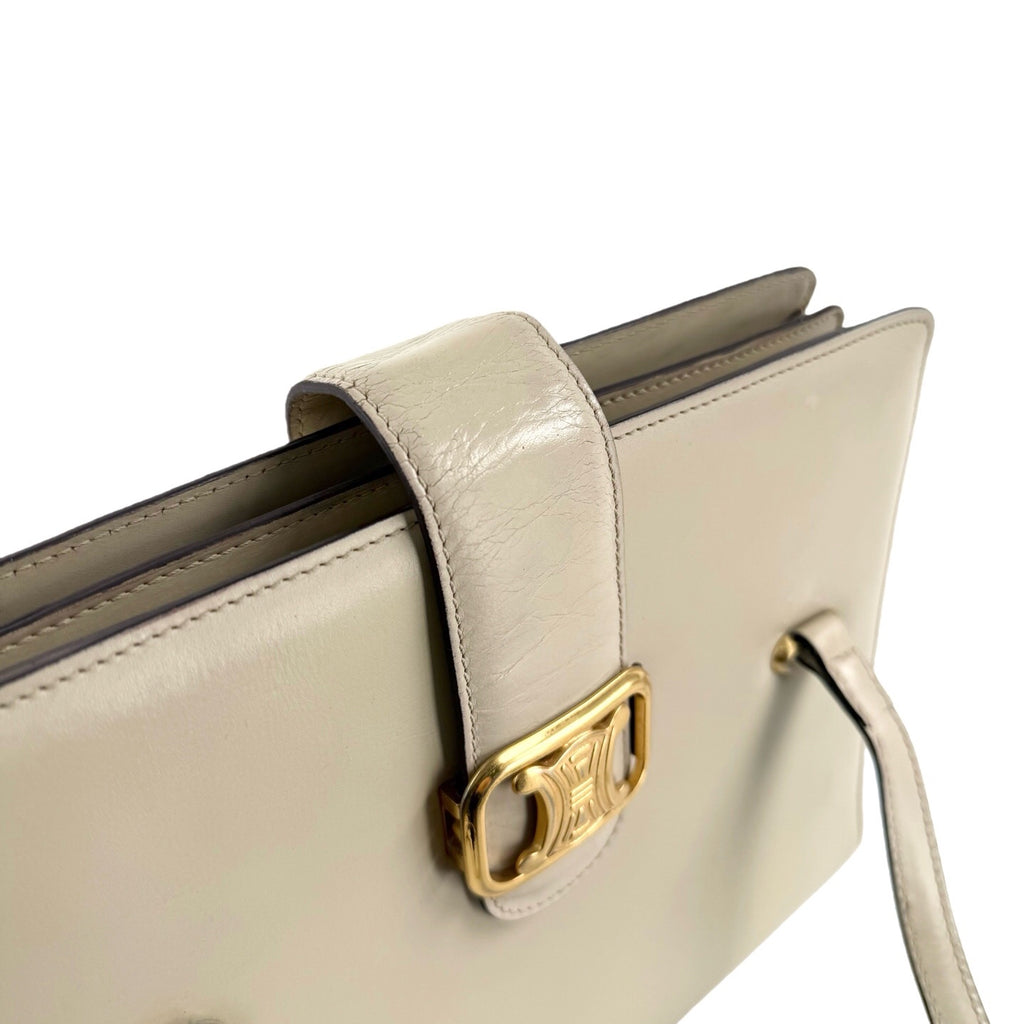 Celine White Shoulder Bag