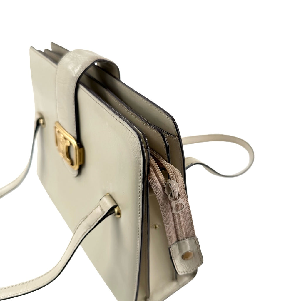 Celine White Shoulder Bag