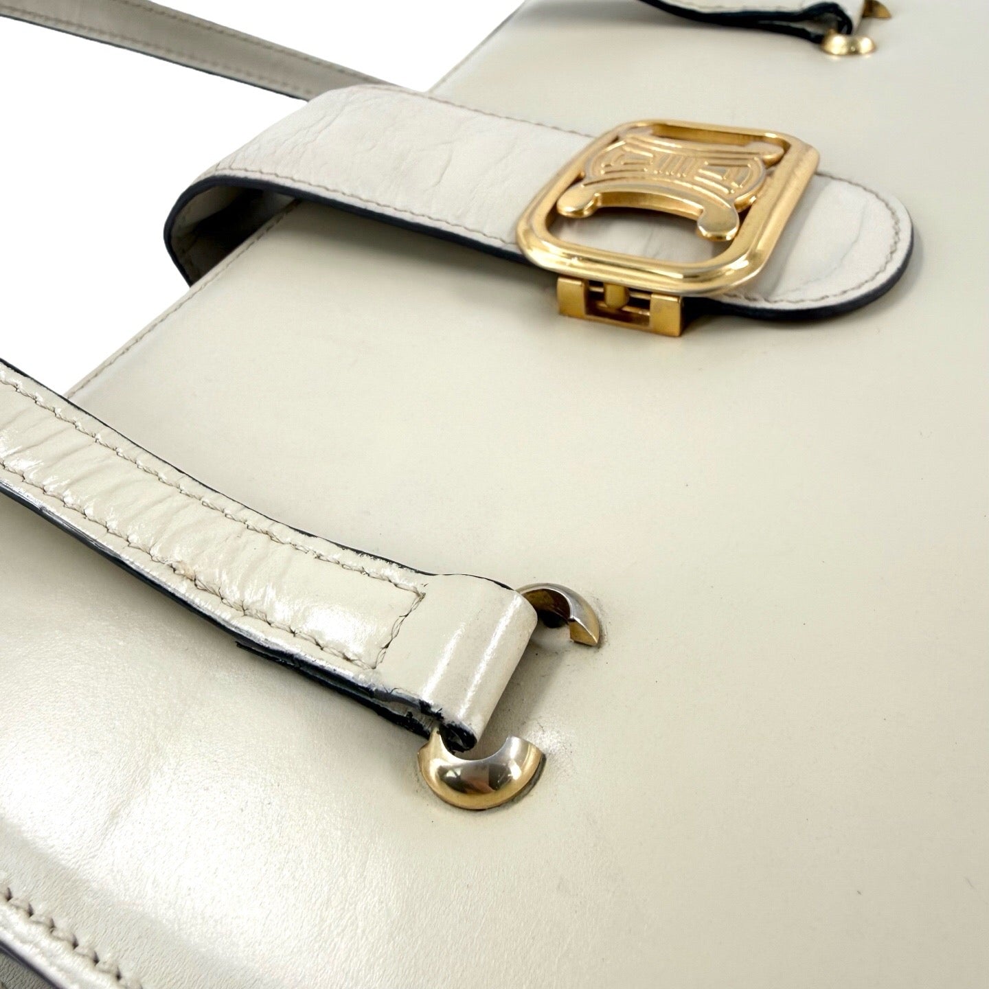 Celine White Shoulder Bag