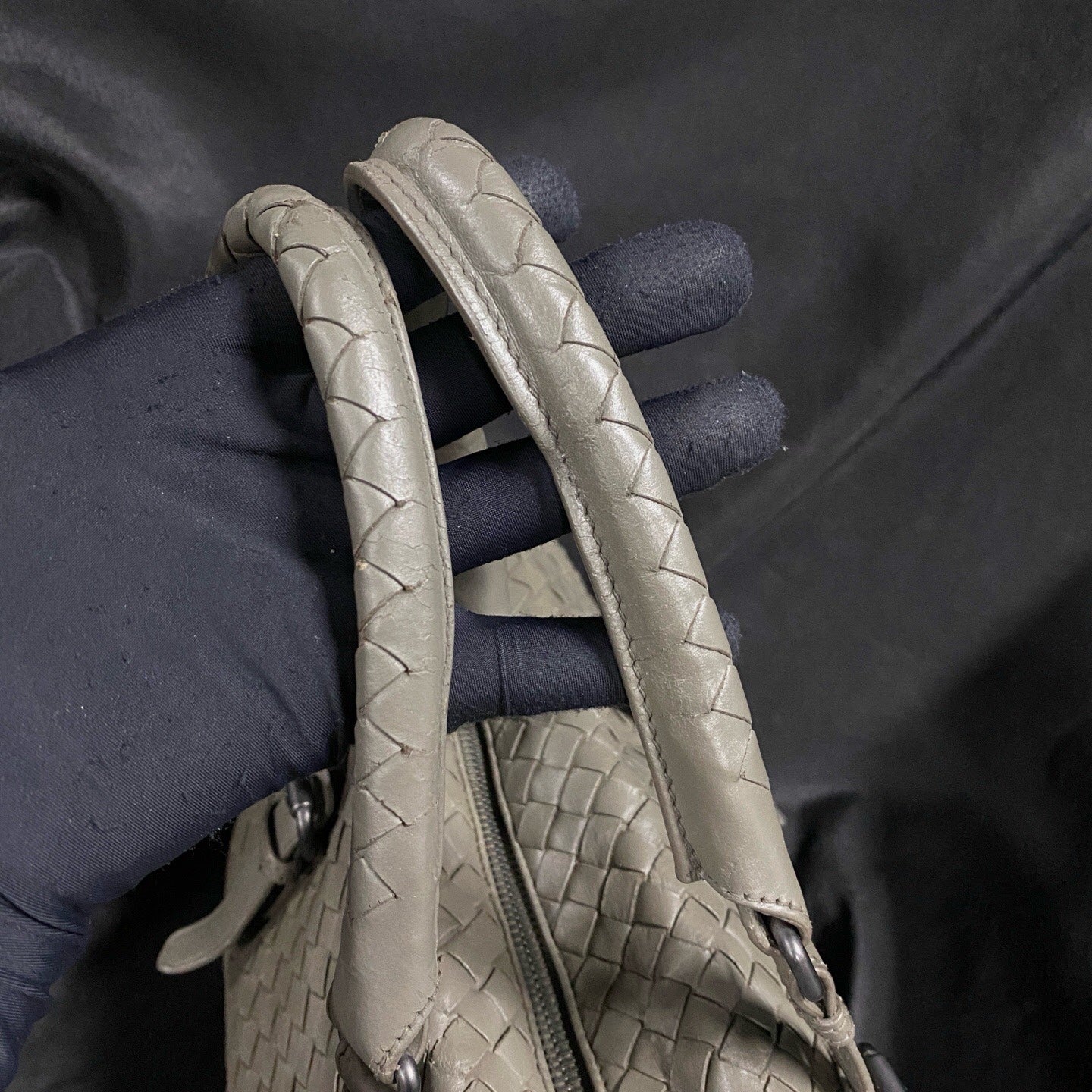 Bottega Veneta Gray Satchel