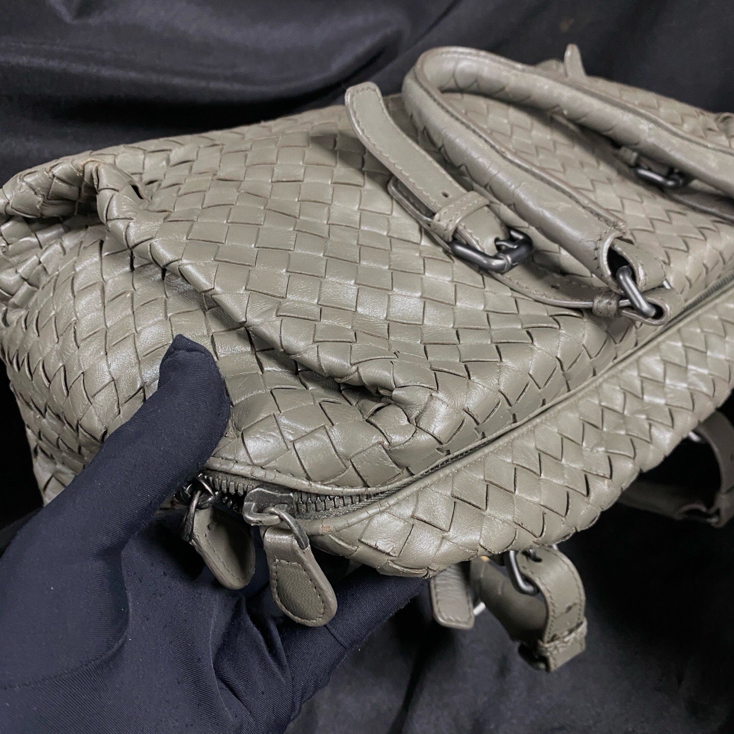 Bottega Veneta Gray Satchel