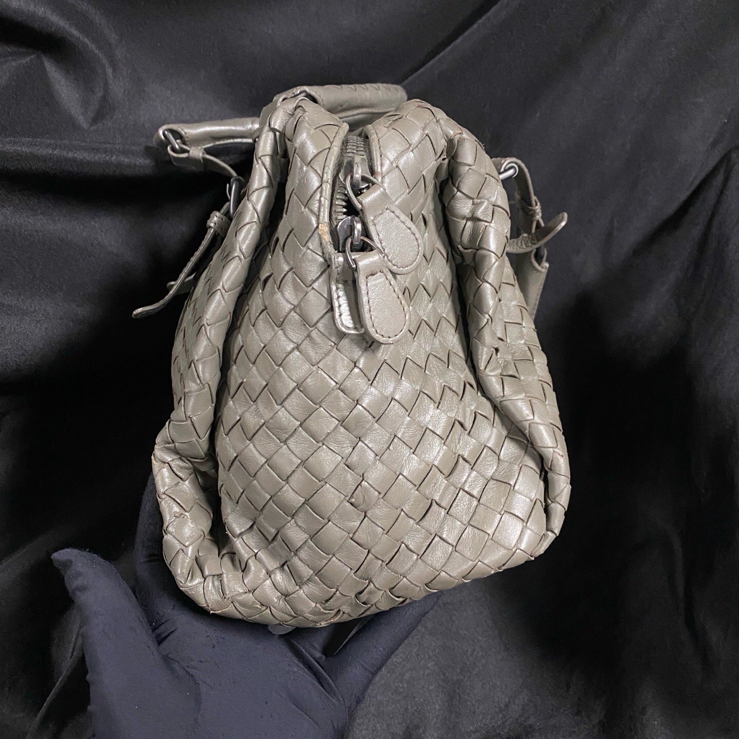 Bottega Veneta Gray Satchel