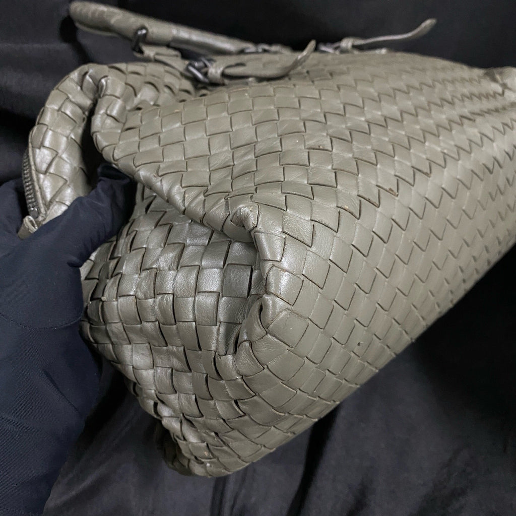 Bottega Veneta Gray Satchel